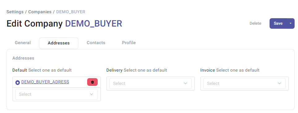 Customer Address