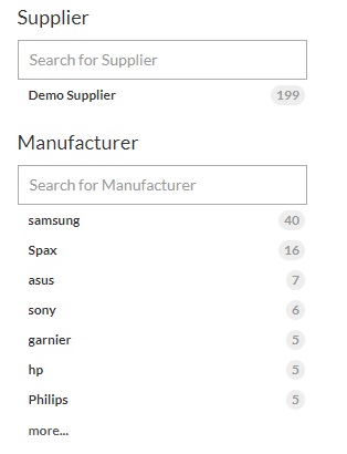 Manufacturer Facet